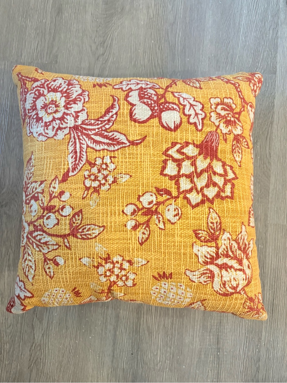 Sonoma Goods For Life® Reversible Fall Floral Throw Pillow 18x18 NWOT